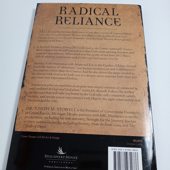 🏖 Radical Reliance by Joseph M Stowell NIB - Picture 2 of 3